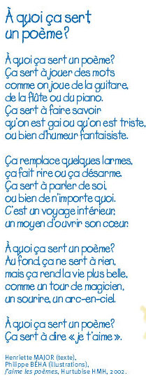 Poeme A Quoi Ca Sert