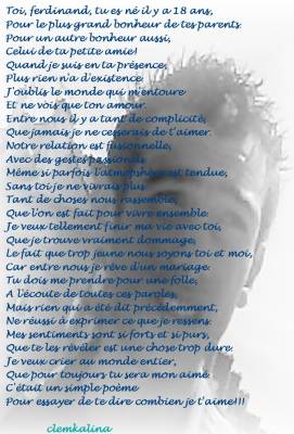 poeme 18 ans