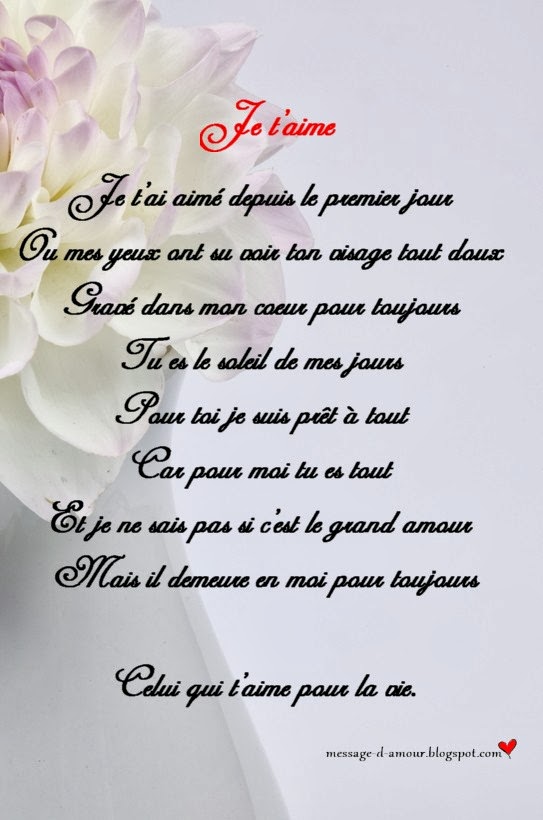 poeme 6 ans d'amour