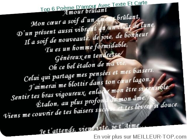poeme 6 ans d'amour