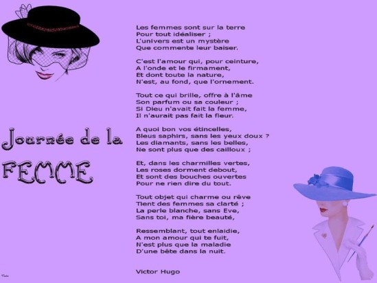 poeme 8 mars journee de la femme