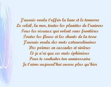 poeme a mon fils pour son anniversaire