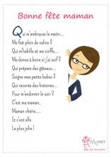 poeme bonne fete maman