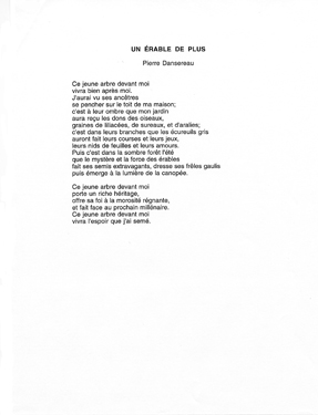 poeme ecologie