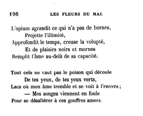 poeme fleur du mal