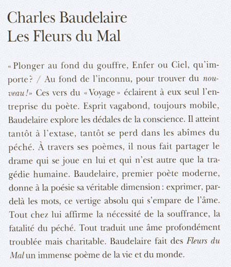 poeme fleur du mal