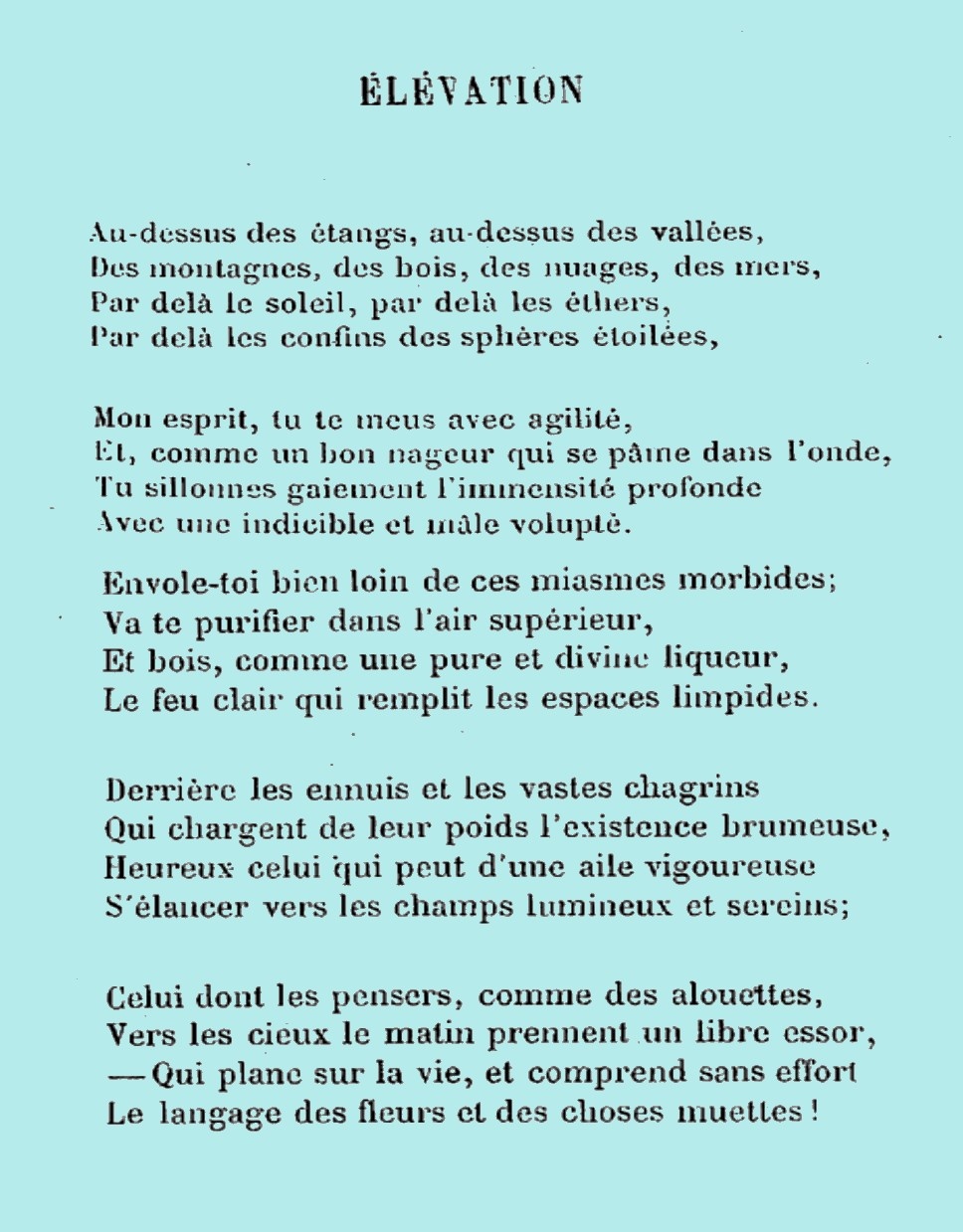poeme fleur du mal