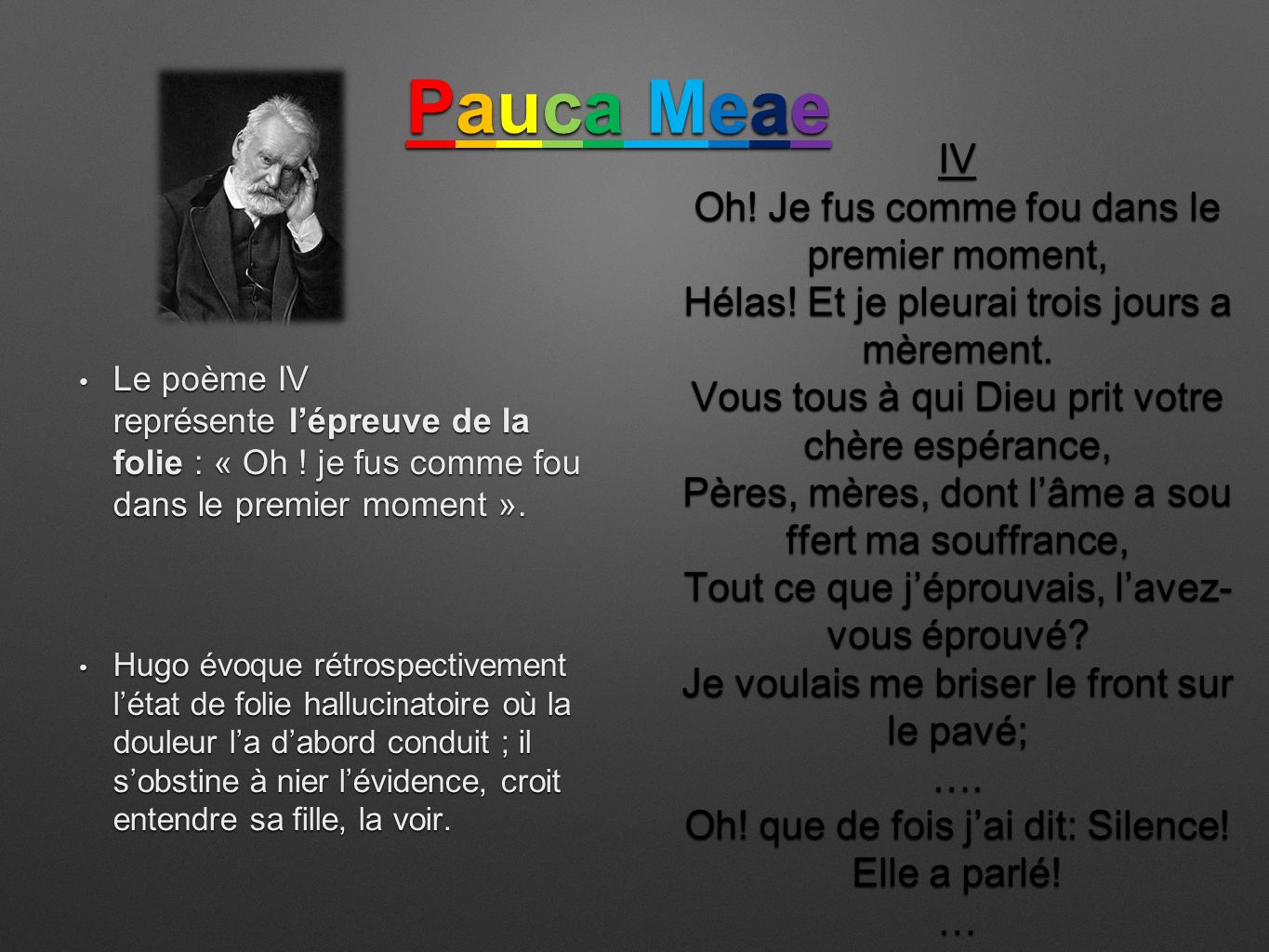 poeme iv pauca meae