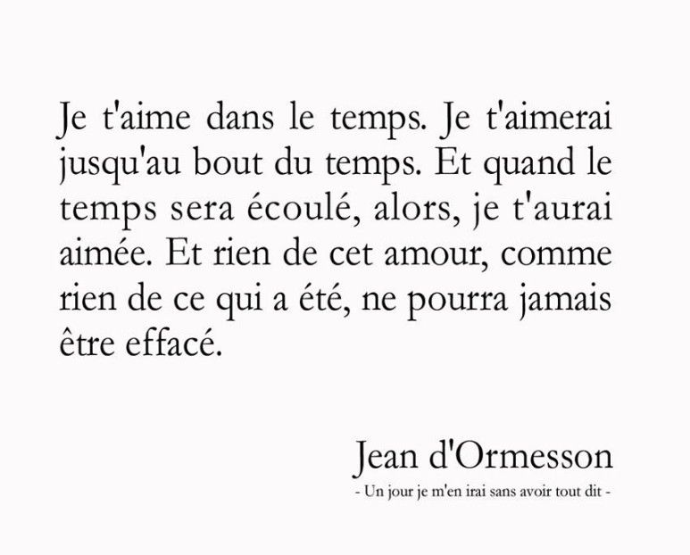 poeme jean d'ormesson