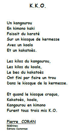 poeme koala