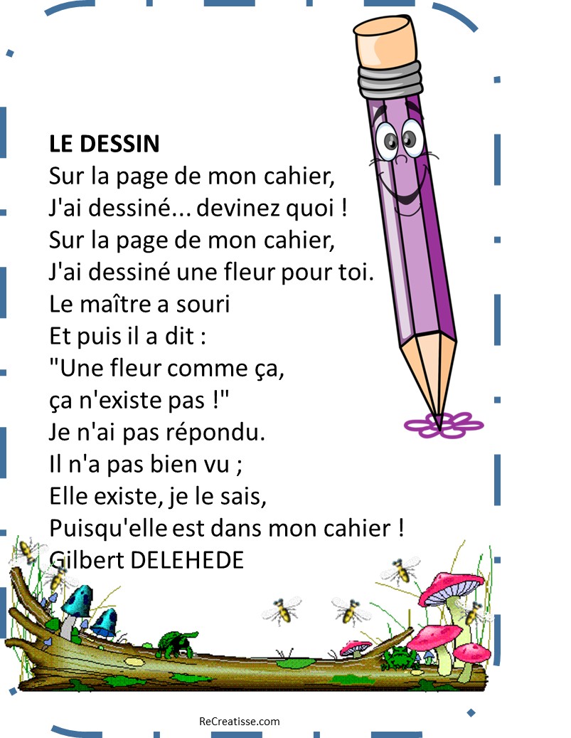 poeme l'ecole