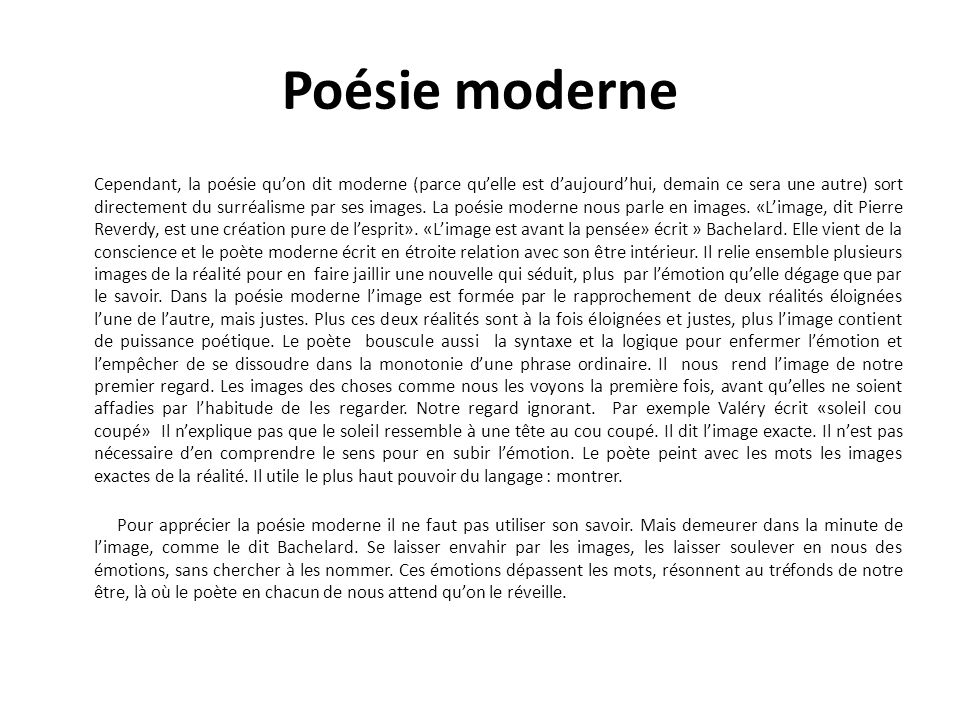 poeme moderne