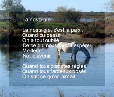 poeme nostalgie