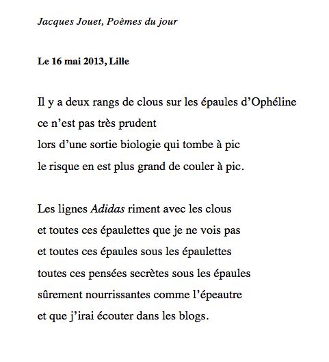 poeme oulipo