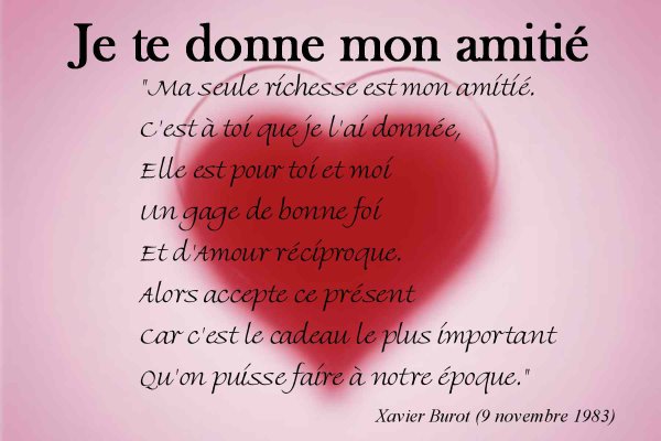 poeme pour sa meilleure amie