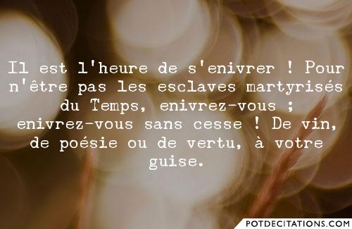 poeme s'enivrer
