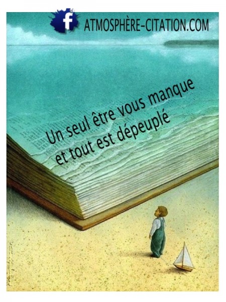 poeme un seul etre vous manque et tout est depeuple