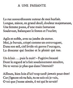 poeme une passante
