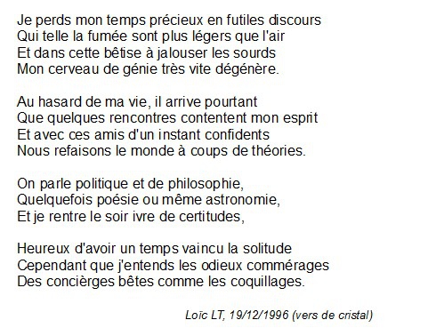 poesie 4 vers