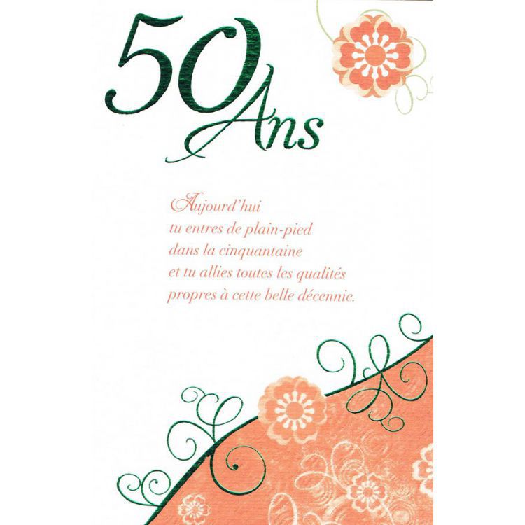 poesie 50 ans anniversaire