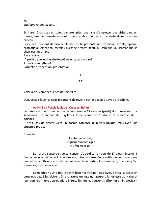 poesie 7 syllabes