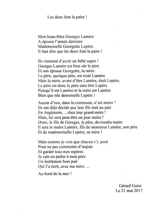 poesie avec etre et avoir