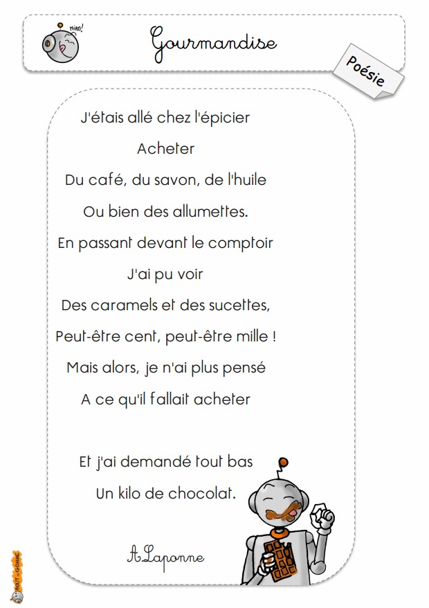 poesie gourmandise