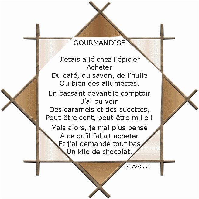 poesie gourmandise