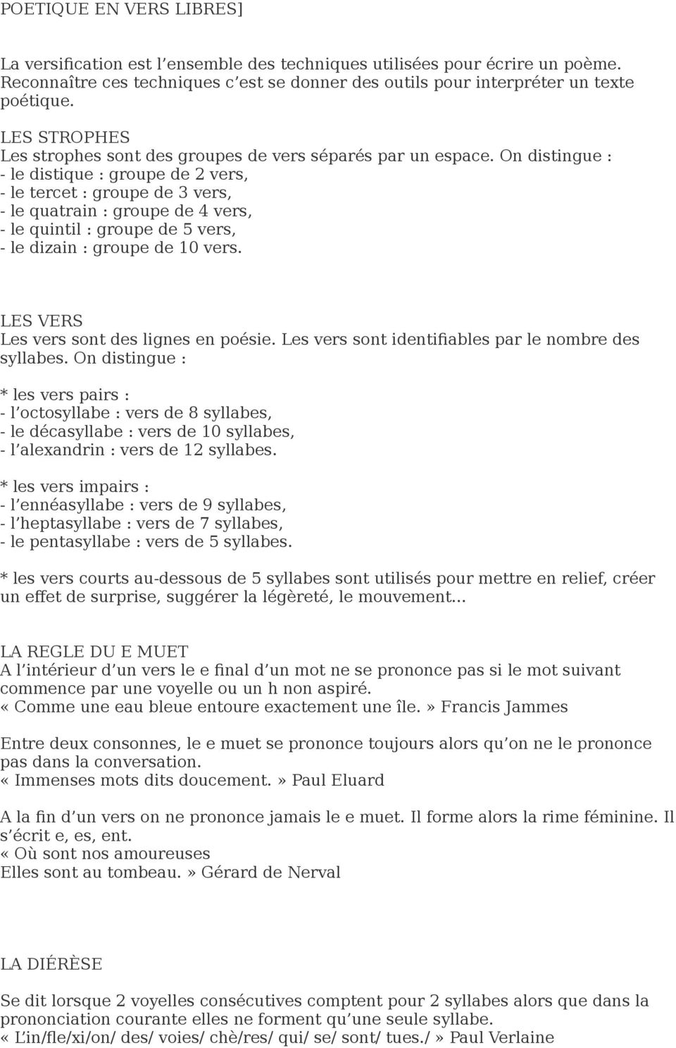 poesie vers 9 syllabes