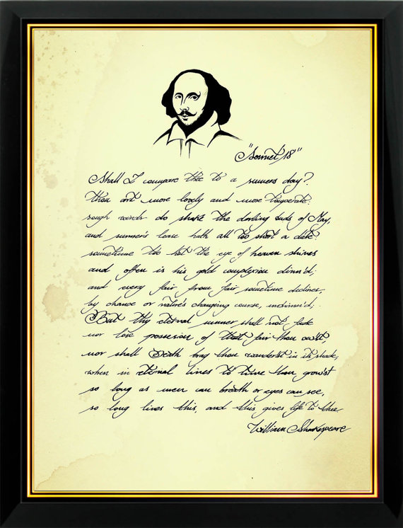 poesie w shakespeare